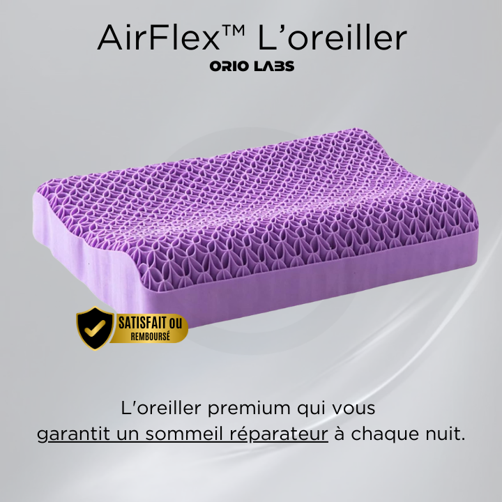 AirFlex™ L'oreiller – Confort Thermoplastique, Fraîcheur & Respirabilité - Orio labs