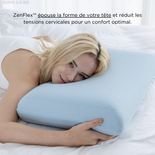 ZenFlex™ – L'oreiller rafraîchissant au gel mémoire de forme - Orio labs